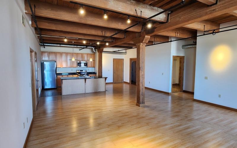 a large empty kitchen