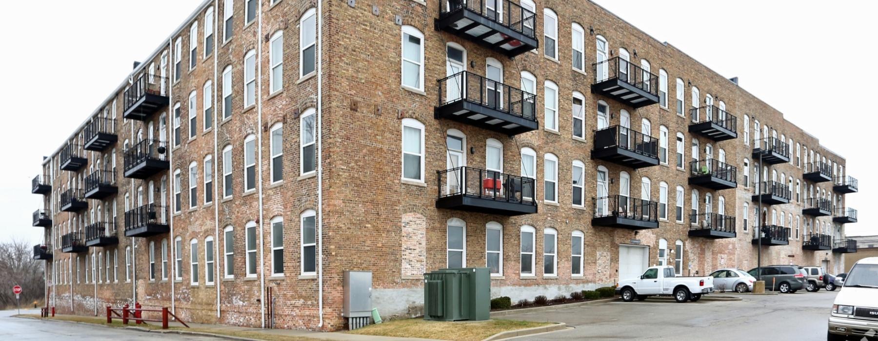 a building with balconies
